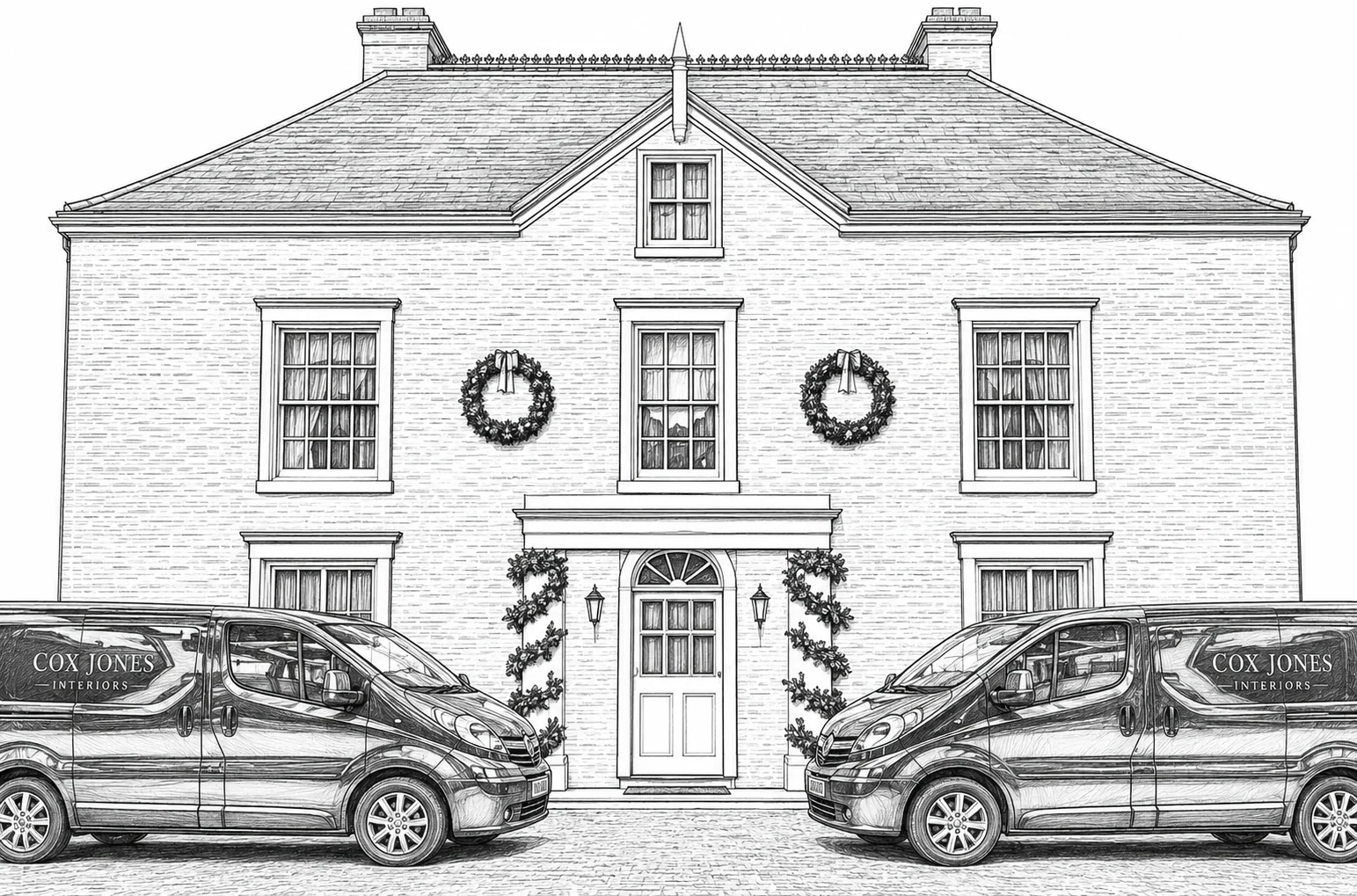 Ford Hall Georgian Home interior design, Shropshire