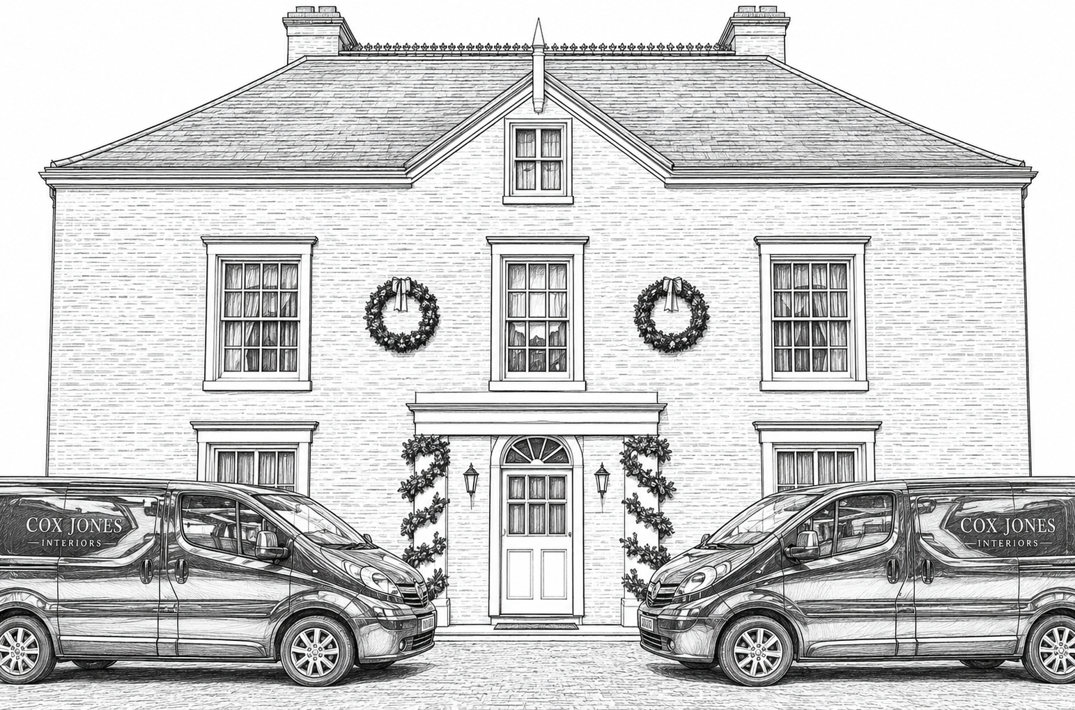 Ford Hall Georgian Home interior design, Shropshire