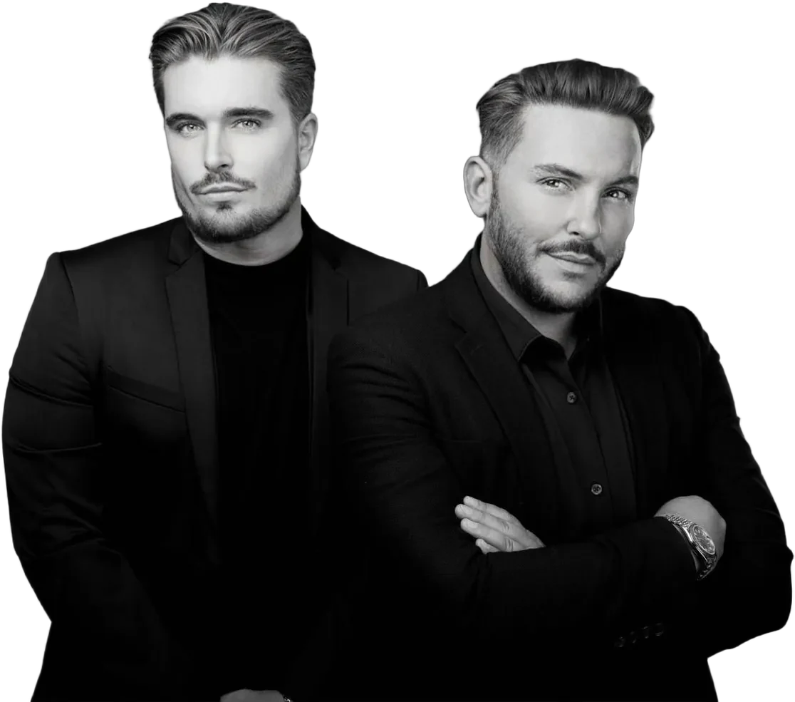 Sam Jones and Ben Cox — founders of Cox Jones Interiors