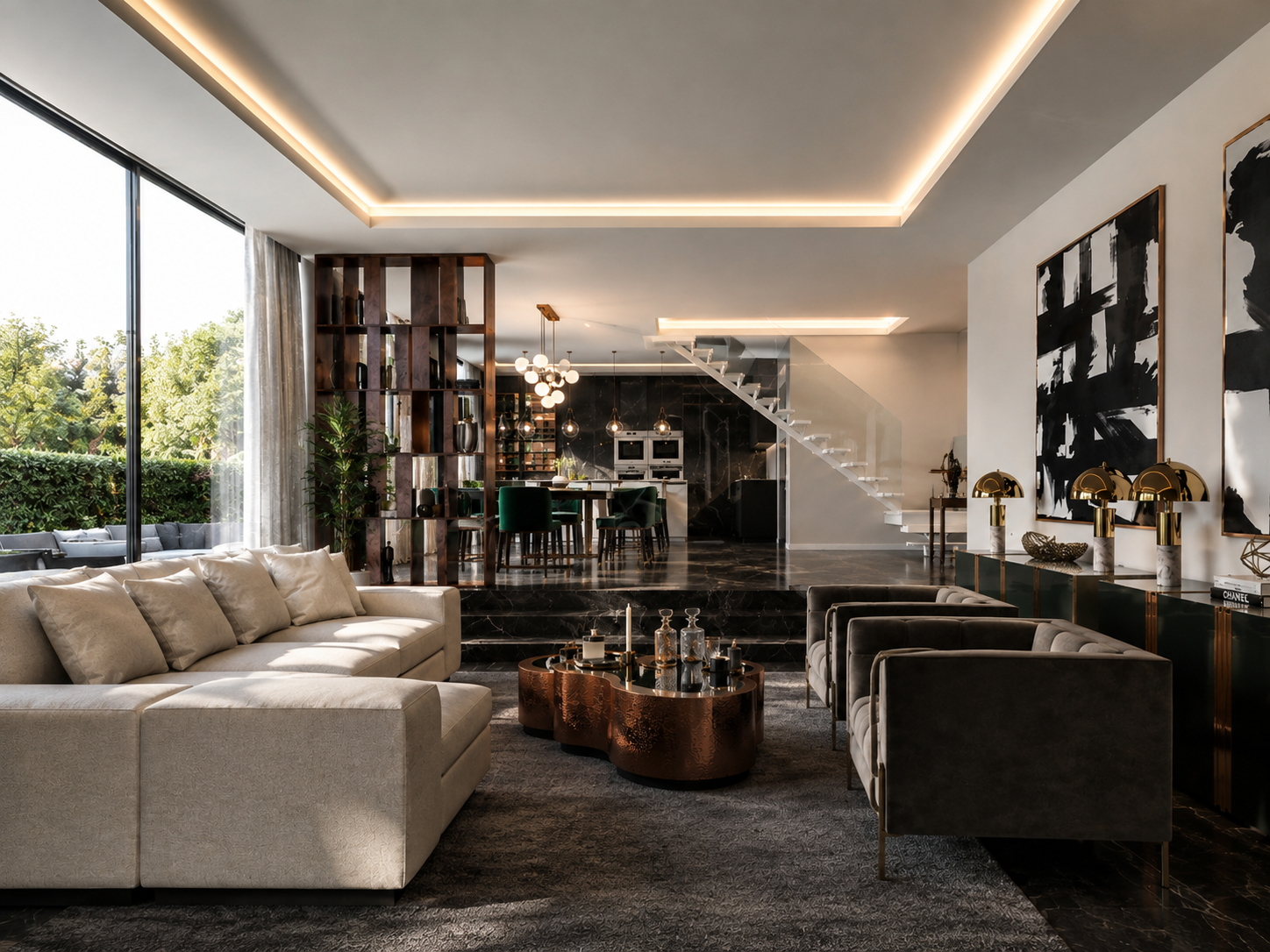 West Bay Private Villa interior detail, Doha, Qatar